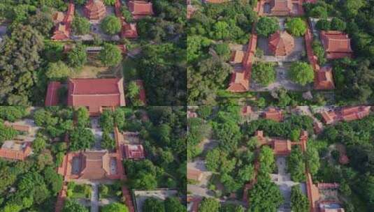 航拍泉州南少林寺景观高清在线视频素材下载