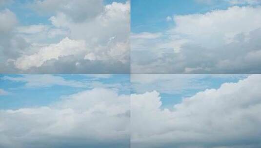 天空云朵延时蓝天白云唯美风景云卷云舒变化高清在线视频素材下载