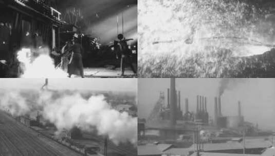 5、60年代钢厂、工业高清在线视频素材下载