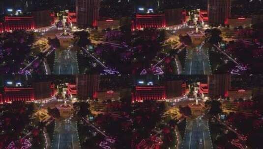 广州海珠广场航拍高清在线视频素材下载