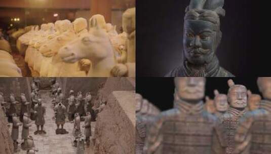 【合集】兵马俑文物考古旅游西安高清在线视频素材下载