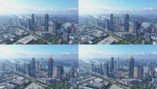 中国广东省广州市广州国际金融城高清在线视频素材下载
