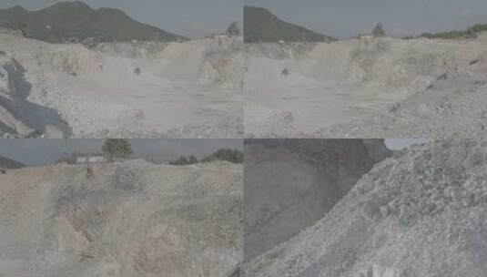 （4k）浙江温州泰顺县矿山矿坑特写高清在线视频素材下载