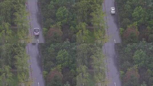 城市暴雨小街道车行高清在线视频素材下载