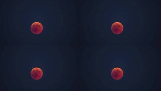 红色月亮高清在线视频素材下载
