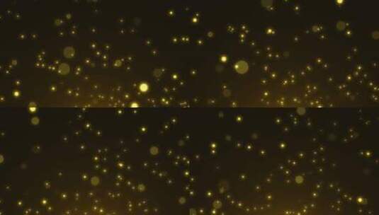 萤火 金色粒子 粒子上升高清在线视频素材下载