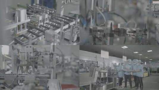 机械设备工厂生产线高清在线视频素材下载