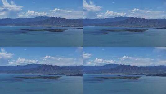 绿水青山航拍水库环境空镜高清在线视频素材下载