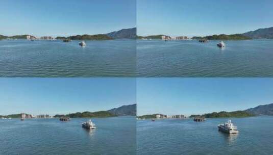 东升岛大亚湾惠州小桂码头航拍高清在线视频素材下载