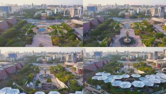 4K航拍深圳市龙岗区中心城7高清在线视频素材下载