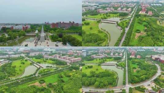 上海市闵行区上海交通大学闵行校区校园风景高清在线视频素材下载