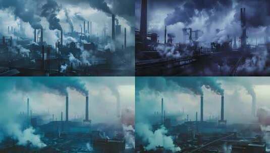 工厂污染 工业污染高清在线视频素材下载