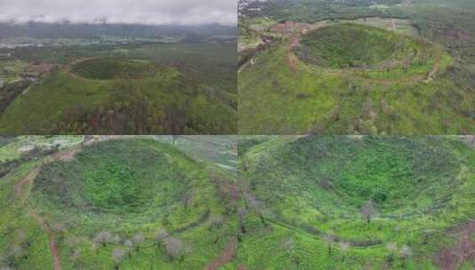 腾冲火山地热国家地质公园航拍高清在线视频素材下载