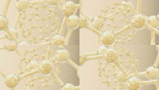 DNA水分子螺旋结构球高清在线视频素材下载