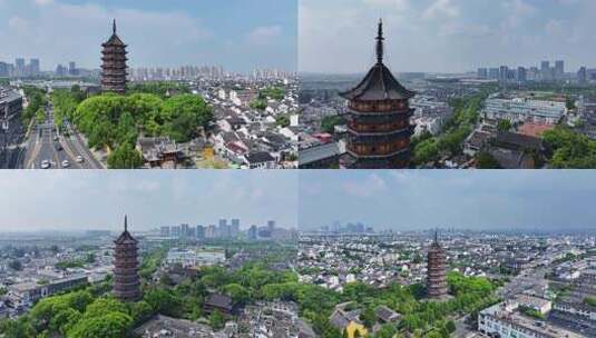 04【航拍】北寺塔报恩寺高清在线视频素材下载