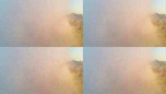 山间云雾弥漫景象高清在线视频素材下载