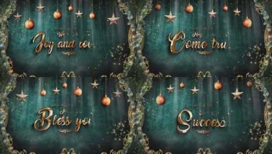 魔法童话世界圣诞祝福视频开场AE模板高清AE视频素材下载