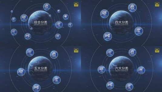 宇宙空间星球科技分类高清AE视频素材下载