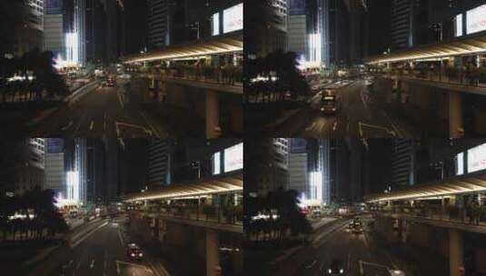 香港中环干诺道中马路街头高清在线视频素材下载