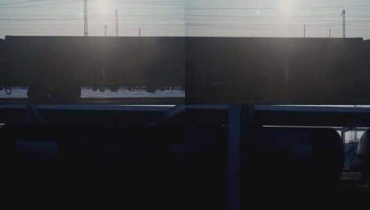 火车行驶窗外风景高清在线视频素材下载
