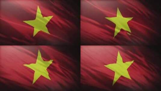 越南国旗挥舞-4K高清在线视频素材下载
