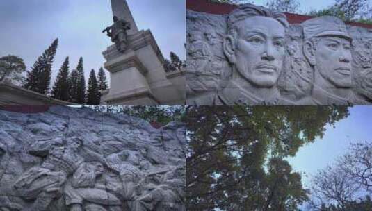 广州十九路军淞沪抗日阵亡将士陵园高清在线视频素材下载