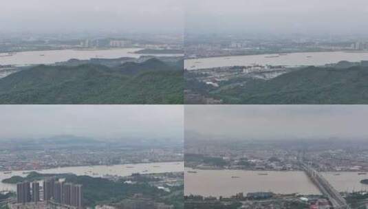 珠江、西江、九江大桥高清在线视频素材下载