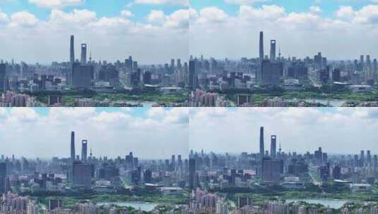 上海航拍 陆家嘴 城市局部 城市特写高清在线视频素材下载