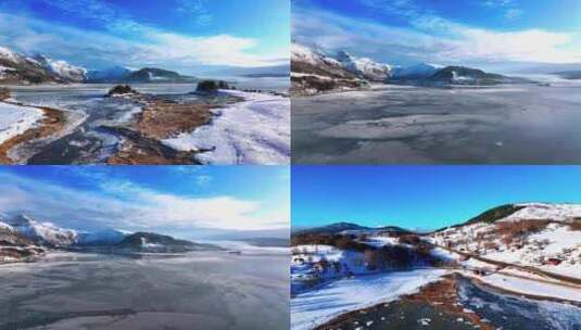 4K航拍北欧挪威纳尔维克无限美景高清在线视频素材下载