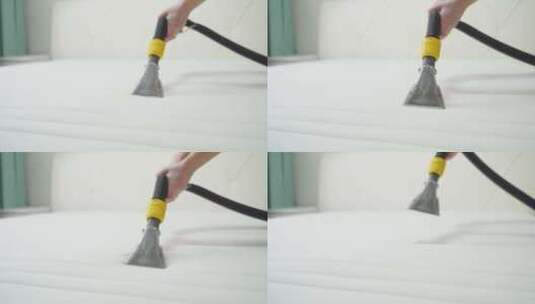 清洁公司清洁床垫高清在线视频素材下载