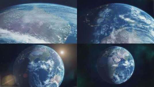 现实的行星地球高清在线视频素材下载