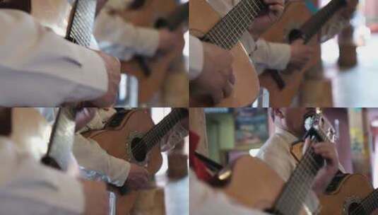 墨西哥墨西哥城吉他弹唱地拍709高清在线视频素材下载