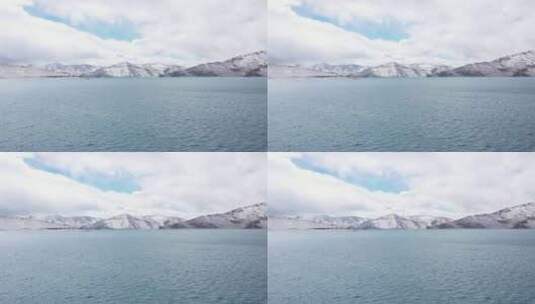 羊湖冬季高清在线视频素材下载