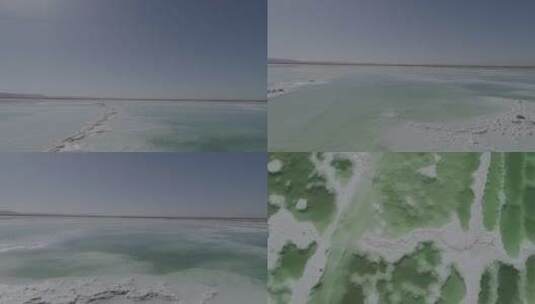 青海盐湖 大景航拍 全景中景特写高清在线视频素材下载