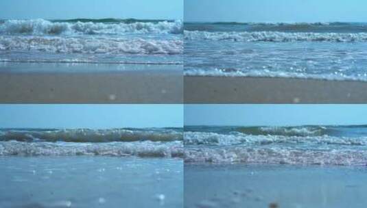 海浪的慢动作镜头高清在线视频素材下载