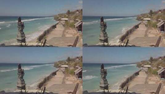 沙滩上海浪的延时高清在线视频素材下载