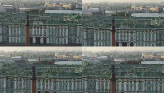 俄罗斯冬宫城堡高清在线视频素材下载