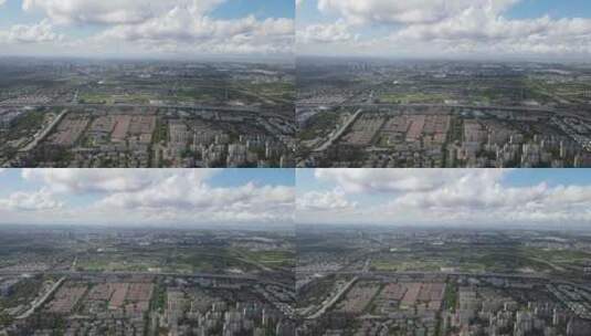 上海浦东新区全景张江镇4K航拍原素材高清在线视频素材下载