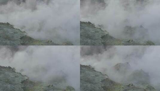 从火山冒出的烟高清在线视频素材下载
