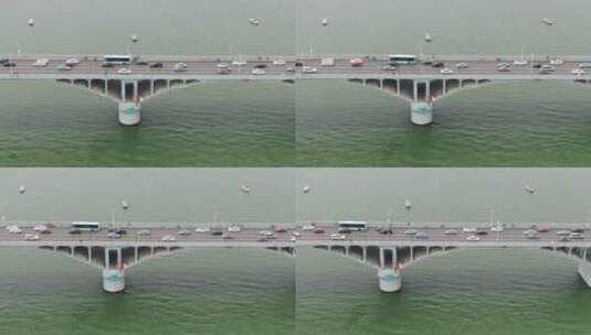 航拍城市交通大道高架桥立交桥高清在线视频素材下载