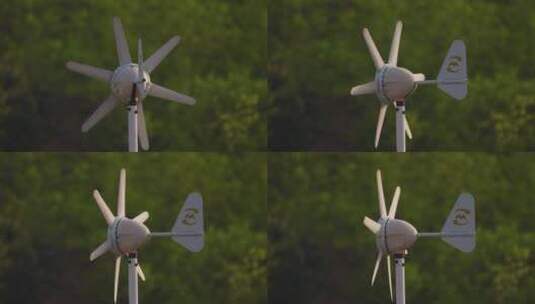 随风旋转的小风车高清在线视频素材下载
