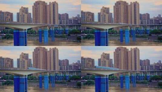 重庆渝澳大桥轻轨高清在线视频素材下载