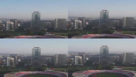 广州天河中心区航拍高清在线视频素材下载
