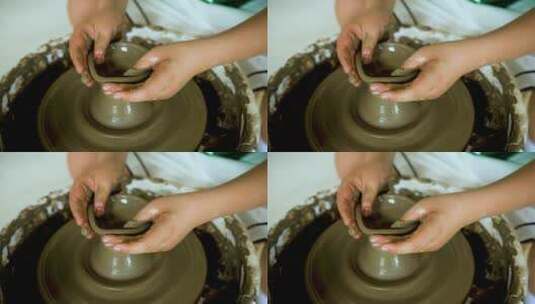 陶瓷制作工艺高清在线视频素材下载