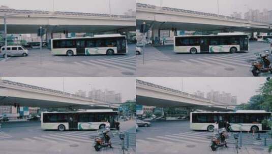 曹宝路公交车高清在线视频素材下载
