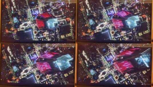 城市的夜晚航拍，极致的世界级夜景来了高清在线视频素材下载