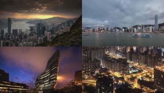 香港延时摄影高清在线视频素材下载
