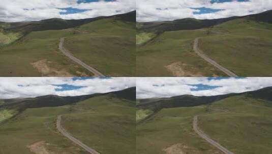 西藏G318川藏公路邦达镇邦达草原高清在线视频素材下载