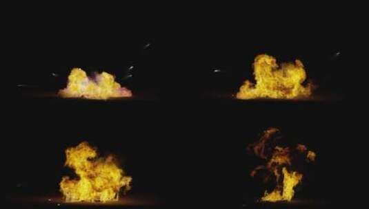 4k爆炸生成的多种火焰效果背景视频素材18高清在线视频素材下载