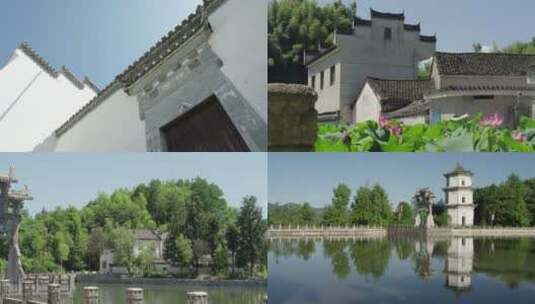 江村徽派建筑高清在线视频素材下载